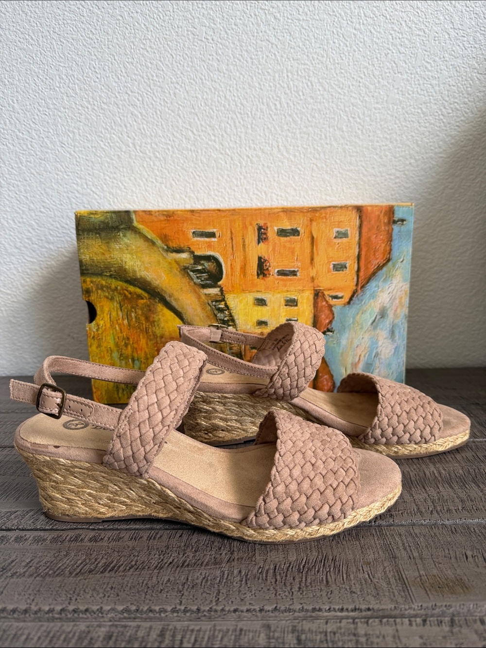 Bella Vita Women's Mariella Espadrille Wedge Sandals NIB